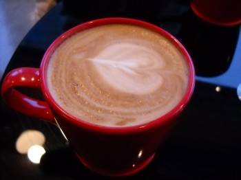 This cappuccino is full of heart