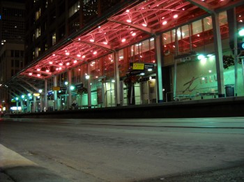 1st Street Station at night