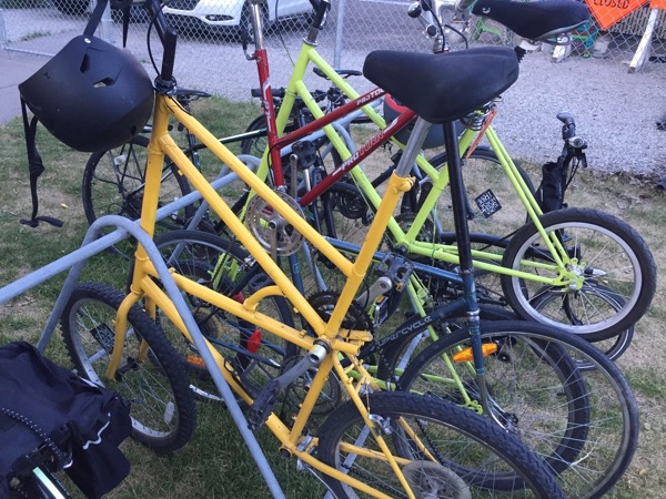 Tall bikes at Cyclepalooza Bike Prom